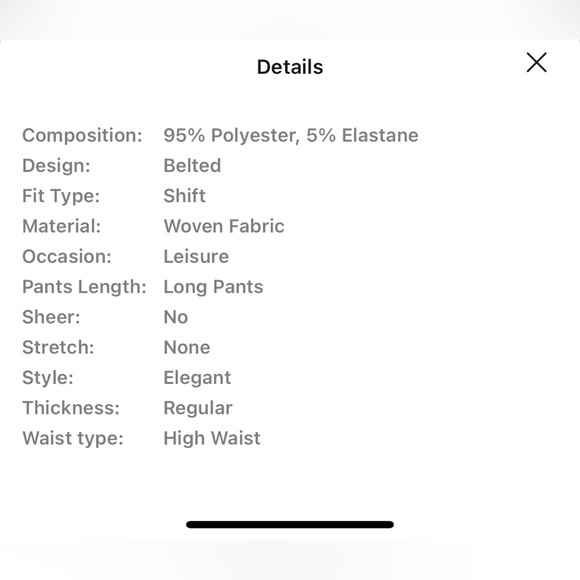 Commense Metal Belt Pleated High-Waisted Pants - Picture 12 of 13